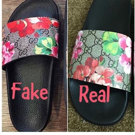 fake vs real gucci slides|how to authenticate gucci slides.